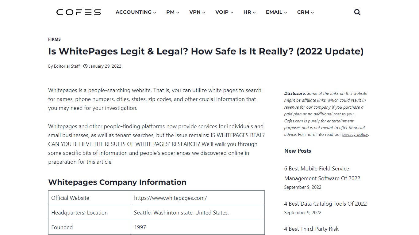 Is WhitePages Legit & Legal? How Safe Is It Really? (2022 Update)